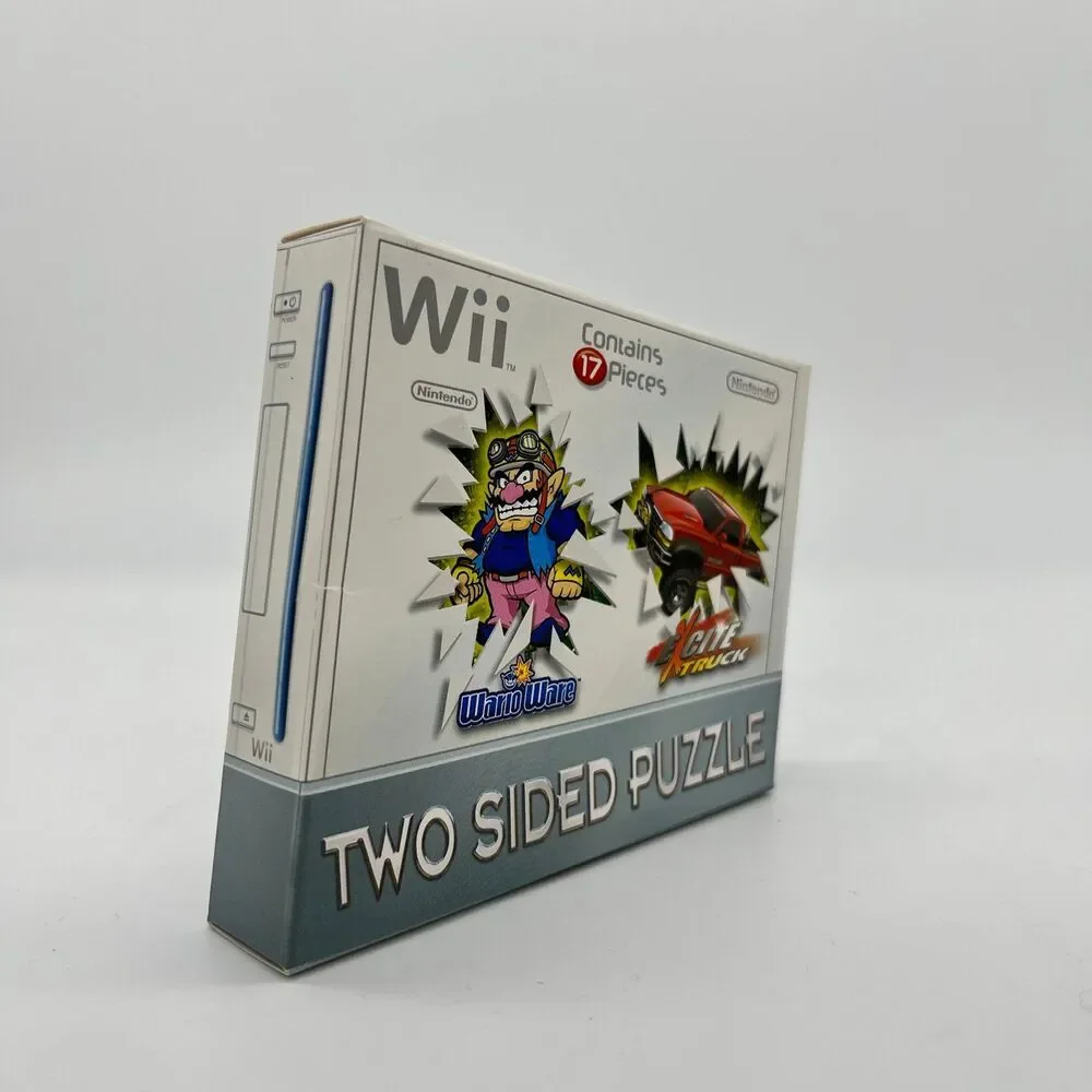 Nintendo Wii Two Sided Puzzle 17 pieces Wendy's Kids Meal Prize 2007 NIB